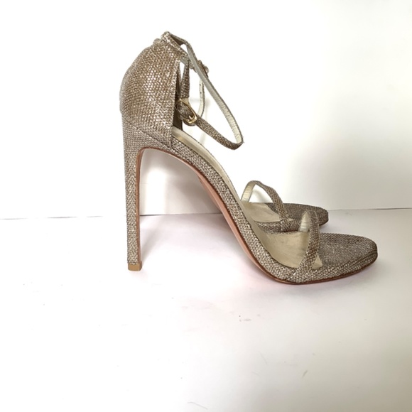 Stuart Weitzman NUDIST STRAP HEELS 9 - Picture 11 of 15